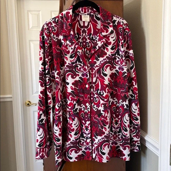 *2 Pieces SOMA Long Sleeve Top & Wide Leg Drawstring Bottoms Pajamas Loungewear - Picture 3 of 16